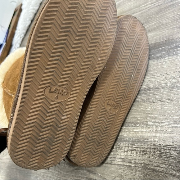 Lamo Audrey Sherling Lined Tan Suede Boots - Picture 7 of 8